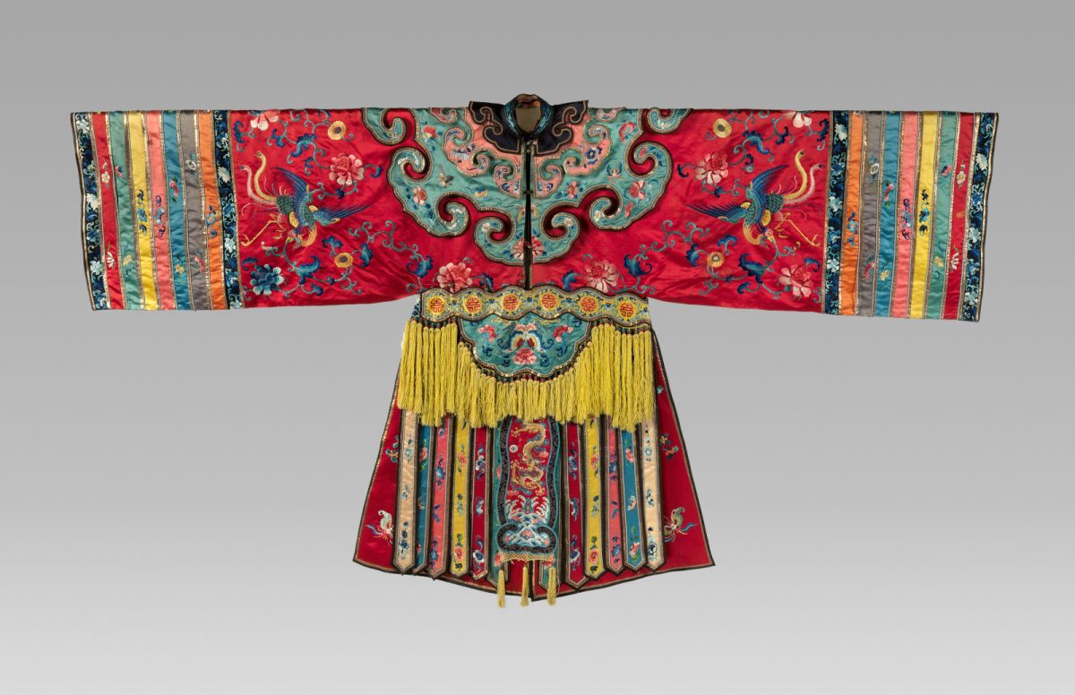 Theatrical Robe with Phoenix and Floral Motifs