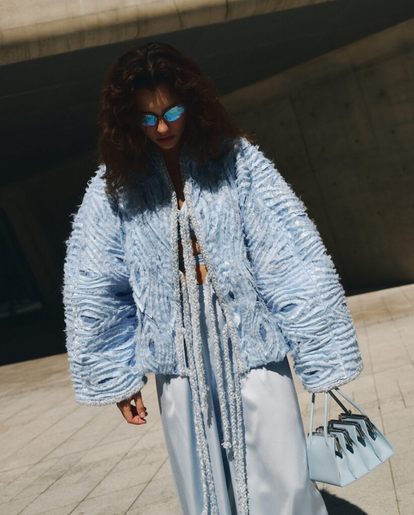 Layered chenille texture